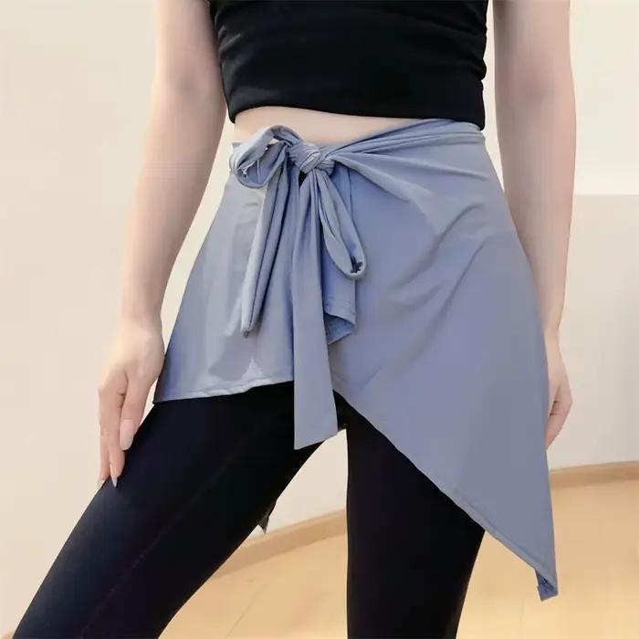 Jupe de Yoga et de Tennis pour femmes, couleur unie, pour entraînement athlétique, course à pied, ju