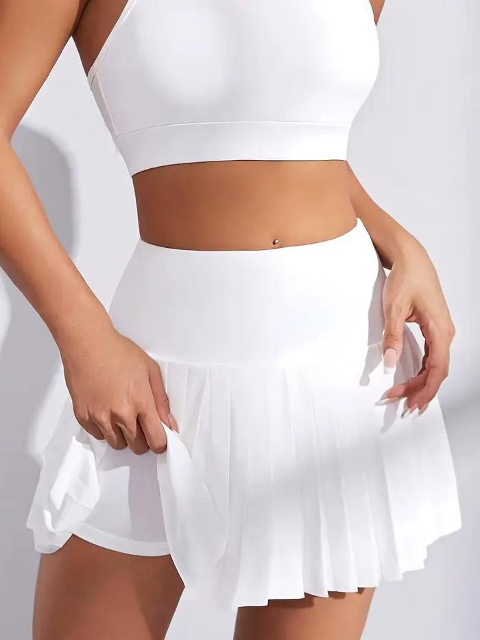Jupe de sport pour femme, jupe mi-longue, jupe tendance, jupe de sport élégante avec short intégré