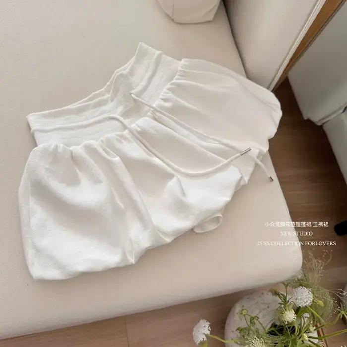 Mini jupe d'été pour femmes, mode coréenne Y2k, Coquette des années 2000, taille haute, jupe-culotte