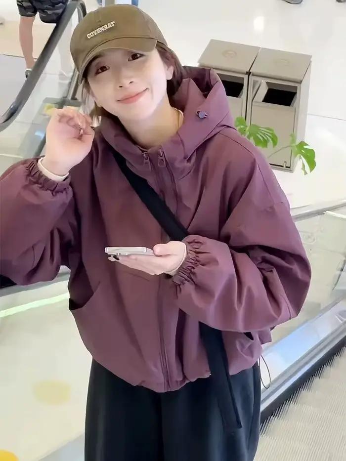 Veste à capuche pour femme, nouvelle collection printemps-automne, style tendance de la saison, coup