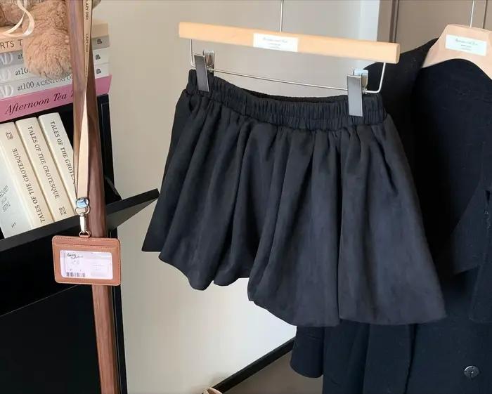 Jupe courte pour femmes, Design haut de gamme, taille élastique, ample, bourgeon, nouvelle collectio
