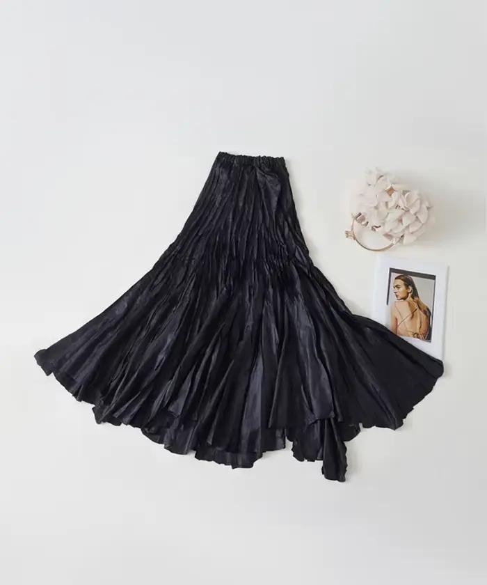 Jupe plissée Miyake haut de gamme à la mode pour femmes en été nouvelle jupe torsadée grande couleur
