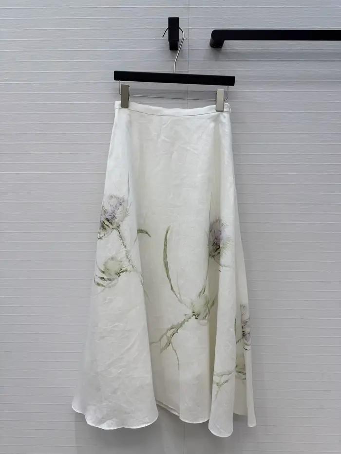 4.22 GuliChic Jupes longues 100% lin, collection été 2026, vêtements de créateur, jupes maxi taille 
