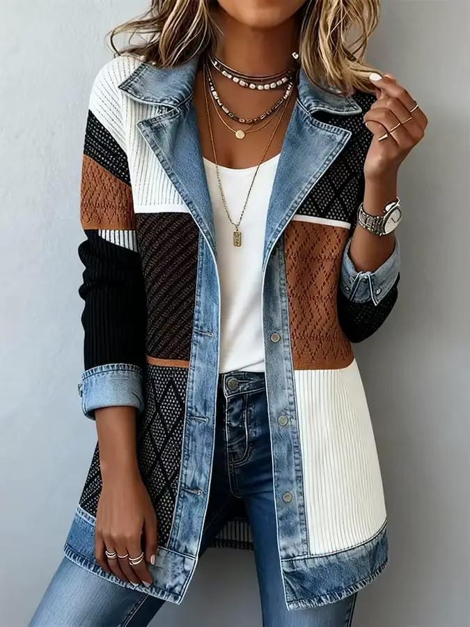 Nouvelle Collection Automne : Manteau Élégant et Tendance pour Femme, Coupe Slim, Manches Longues, P