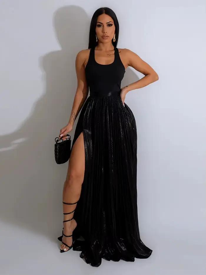 Wmstar Jupes pour femmes, style nouveau, taille élastique, mode streetwear, pour soirée, avec ourlet