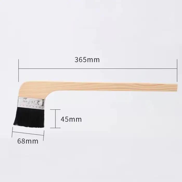Brosse à poils universelle à long manche pour nettoyage, outil de nettoyage avec manche en bois, bro