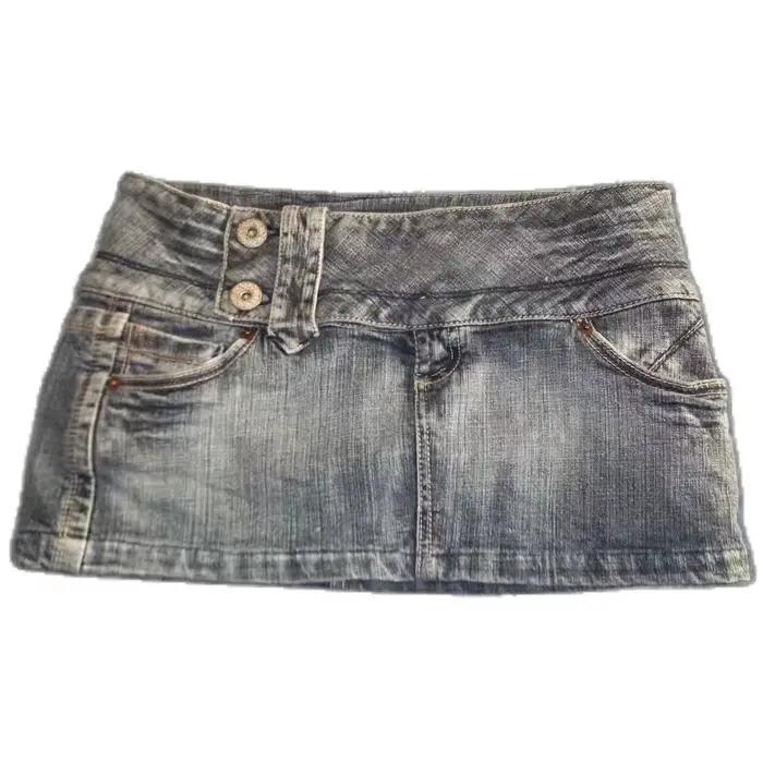 Jupe courte pour femme, nouvelle collection été 2026, taille haute, sexy, amincissante, coupe trapèz