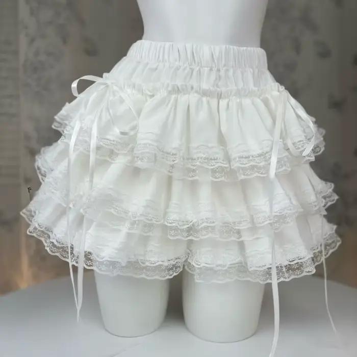 Harajuku japonais doux été jupe femmes taille haute Kawaii broderie Mini jupe nouvelle mode Plaid Y2