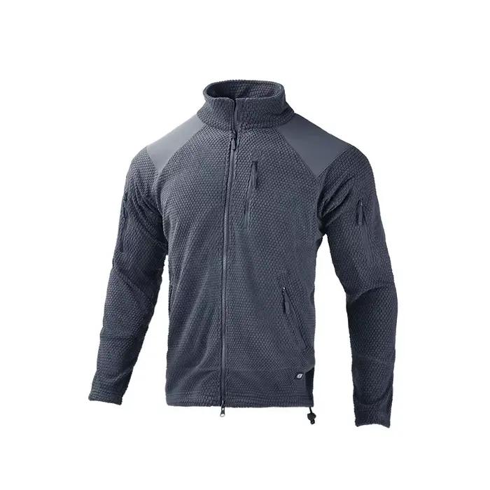 Veste polaire homme automne-hiver chaude à col montant, manteau pull, doublure pour sports de plein 