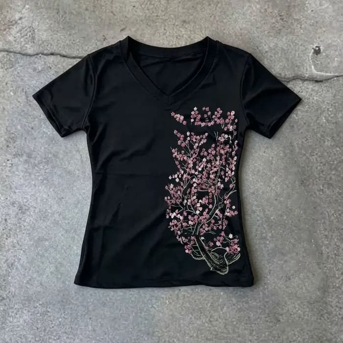 T-shirts pour femmes à manches courtes, style streetwear sexy, style Y2K, t-shirts tendance, t-shirt