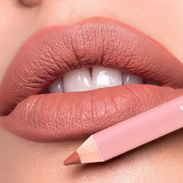 Crayon à lèvres mat 12 couleurs, imperméable, repulpant, rose, naturel, Nude, contour professionnel,