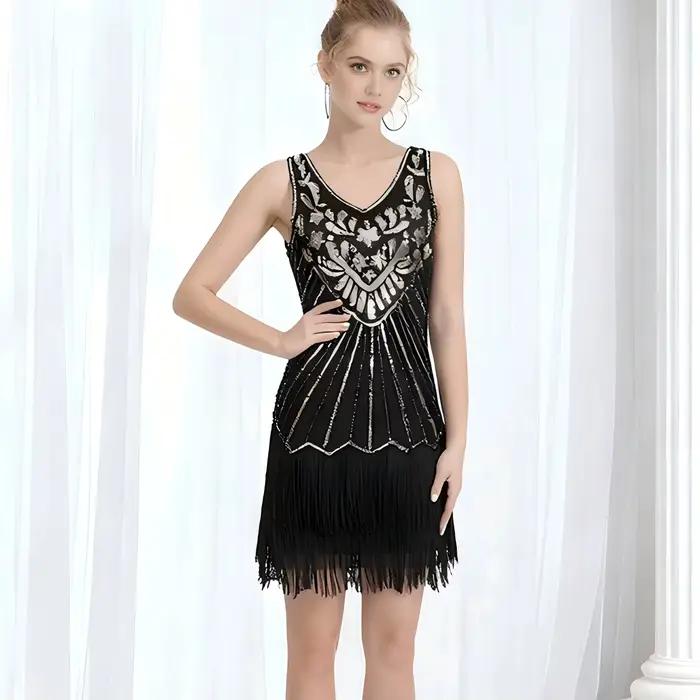 Robes Flapper Années 20, Style Gatsby, Grande Année 20, Robe Années 20 pour Femmes