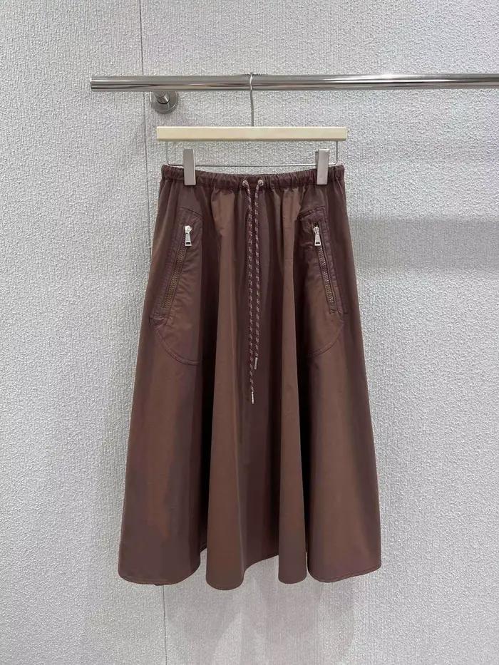 Jupe longue à taille élastique pour femmes, mode printemps-été, style décontracté 2512831