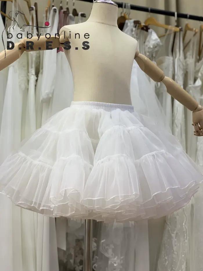 BABYONLINE-Jupon Annie Rousing, Jupe Mustandardisée, Tutu TULLE, Blanc, Ivoire, Noir, Adulte Standar
