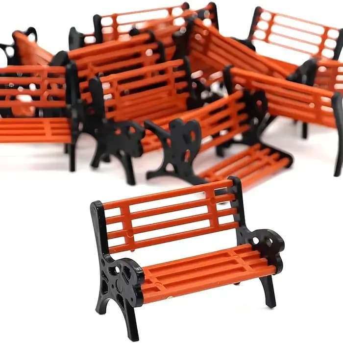 Chaise inclinable Double pour salon de jardin, Art Miniature 1:12 pour maison de poupée, modèle de s