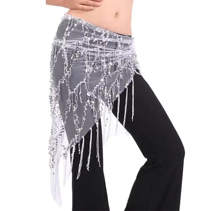 Jupe de brevdu Ventre Sexy pour Femme, Écharpe de Hanche, Ceinture Ronde, Costumes de Spectacle Fémi