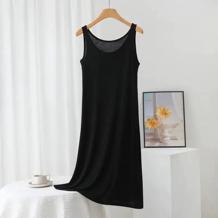 Robe longue en Modal grande taille pour femmes, ample, ligne a, jupe à bascule, vêtements de nuit po