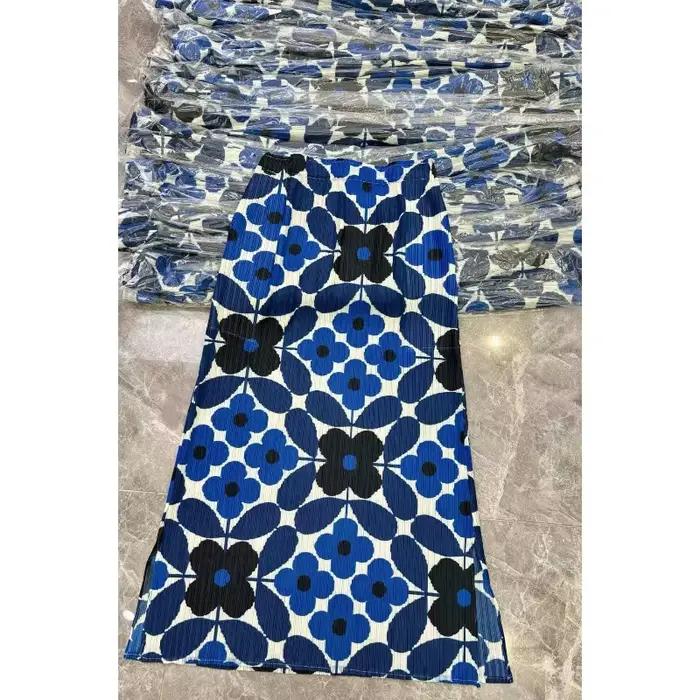 Jupe plissée imprimée Miyake nouvelle collection été 2026 décontractée et polyvalente pour femmes ocassions printemps automne trapèze