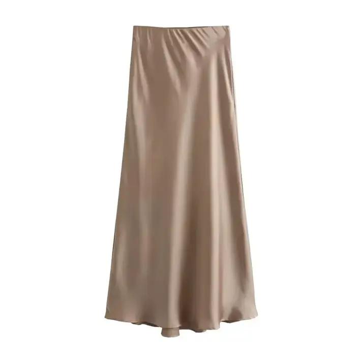 Jupe en satin ZOCI pour femme 2026
