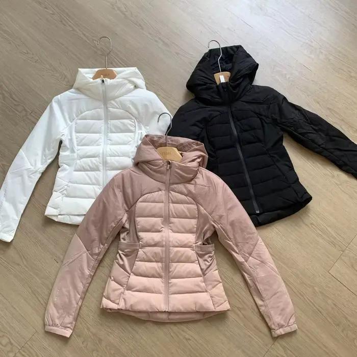 Doudoune ultra légère pour femme 90% duvet de canard blanc, coupe ajustée, sexy, tendance, portable, avec capuche, manteau d'extérieur J01