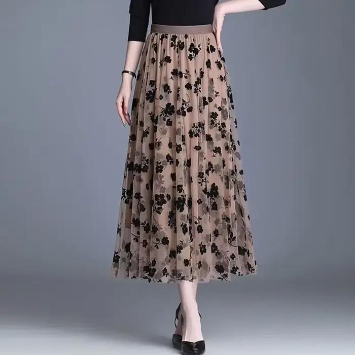 Jupe en maille coréenne pour femme