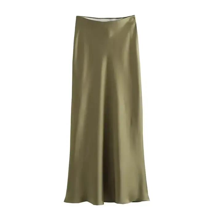 Jupe en satin ZOCI pour femme 2026