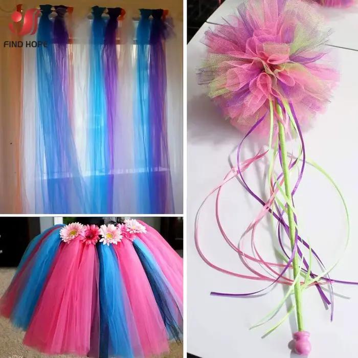 Tissu en maille de tulle pour bricolage