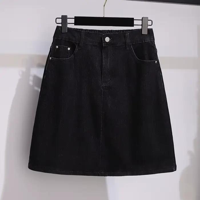 Jupe trapèze en jean pour femme