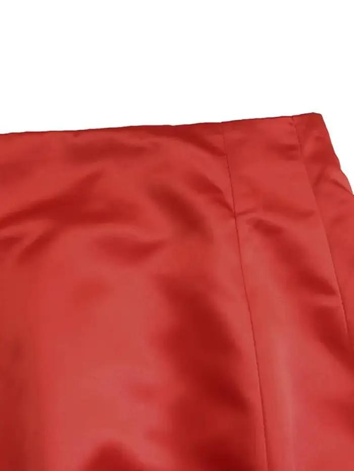 Bohème femmes Satin soie jupes longues coton solide élégant robe d'été ample Femme taille élastique surdimensionné robes décontractées ONSJ
