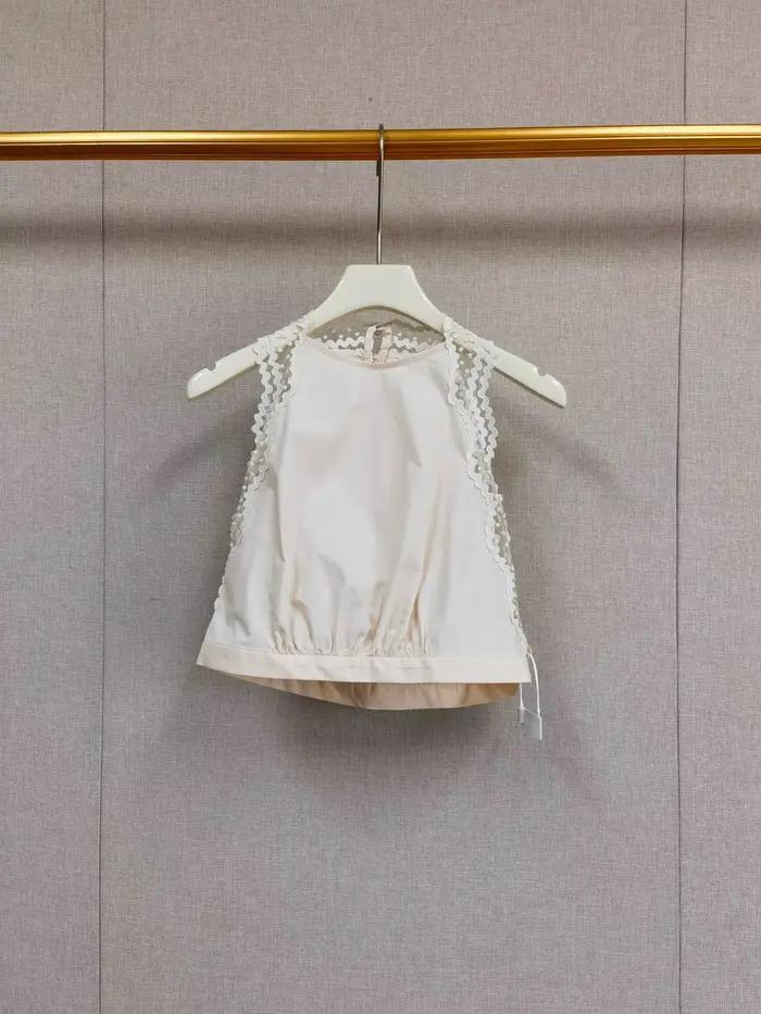 Jupe mi-longue évasée à taille haute pour femme avec bordure en dentelle ou débardeur court sans manches à épaules