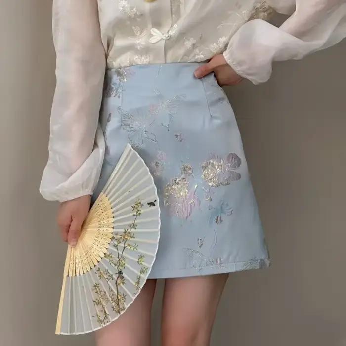 Jupe Jacquard imprimée pour femme