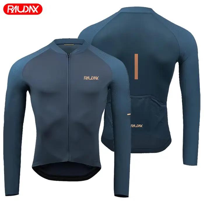 Maillot de cyclisme à manches longues pour homme 2026 – Haut de course de qualité supérieure, respirant, pour VTT et vélo, idéal pour l'été