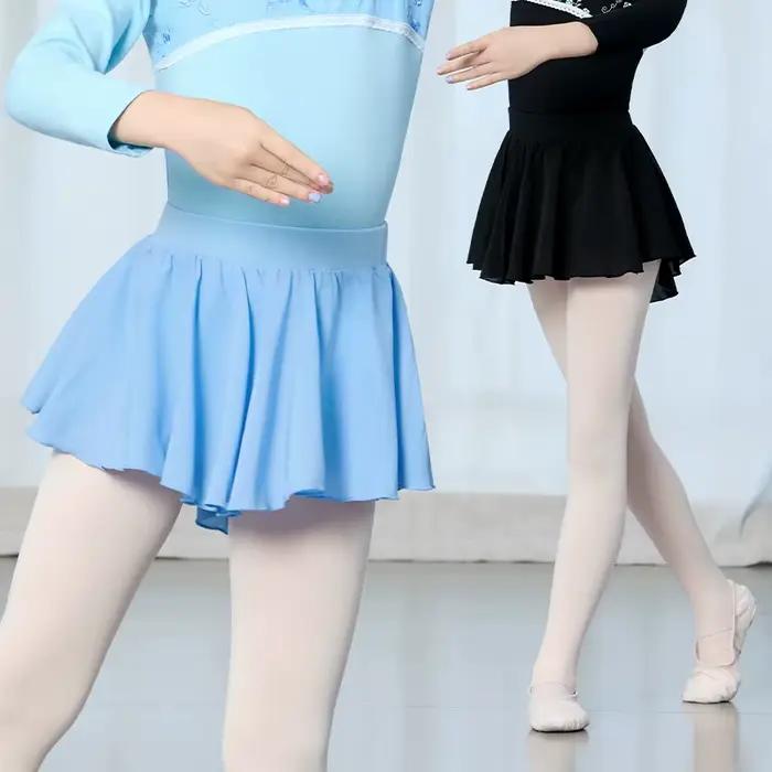 Jupe de Ballet en Mousseline de Soie pour Fille, Courte de brevà Taille artificiel astique pour Enfant et Adolescent