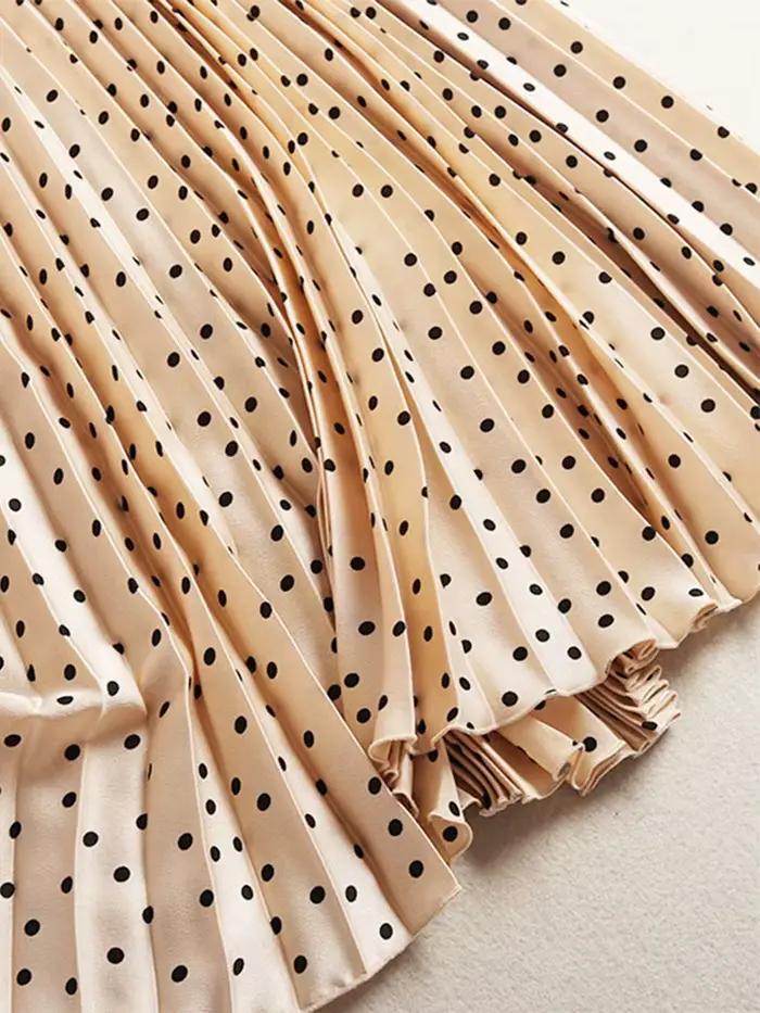 Jupe plissée en velours pour femme