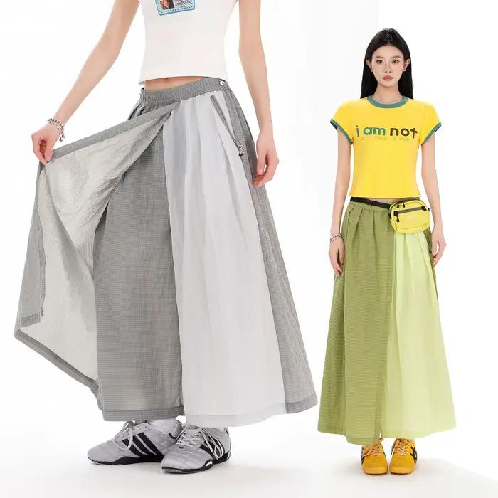 Jupe-pantalon d'été imperméable pour femme – Taille mi-haute