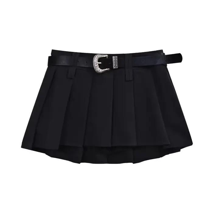 Mini jupe taille haute pour femmes