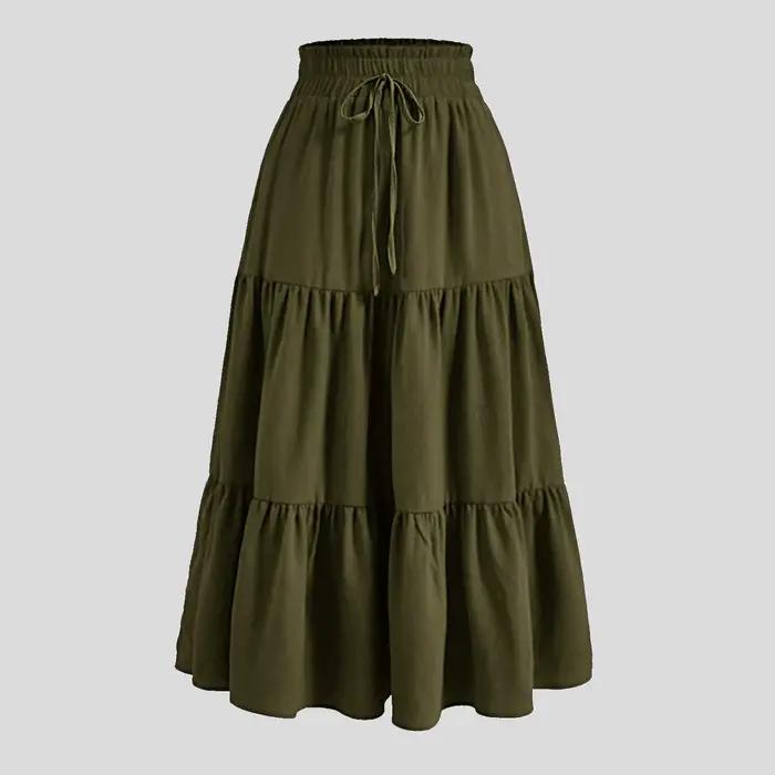 Jupe bohème à imprimé floral pour femmes