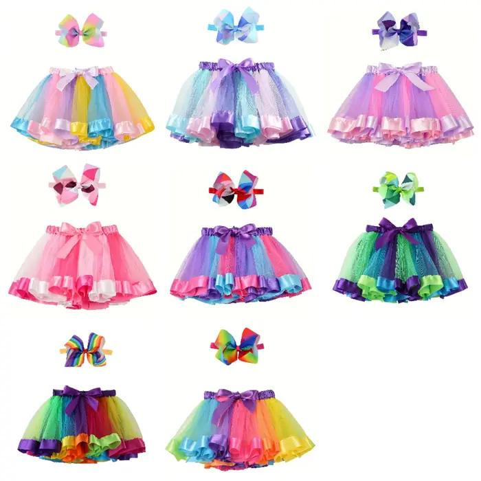 Mini jupe de fête avec épingle à cheveux