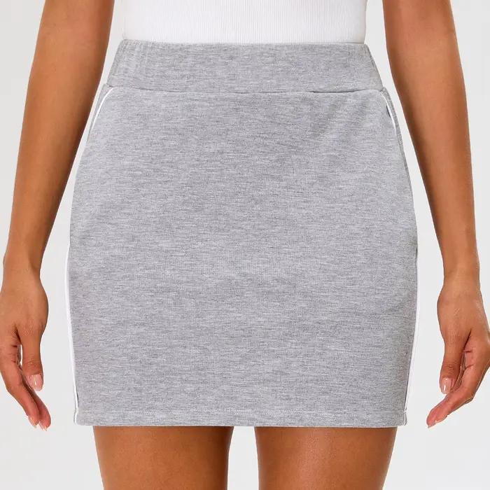 Jupe Miketi Femme Élasthanne Nylon Coton Courte Taille Haute Yoga Fitness Course à Pied Occasions Spéciales