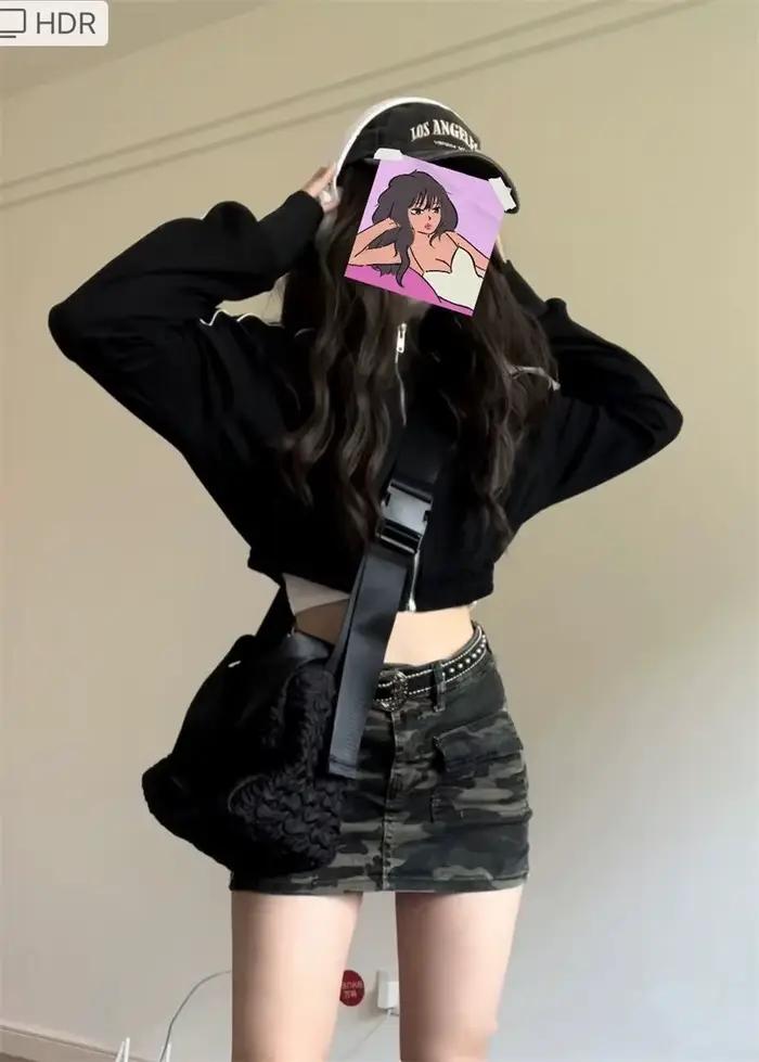 Jupe rétro taille haute pour femmes