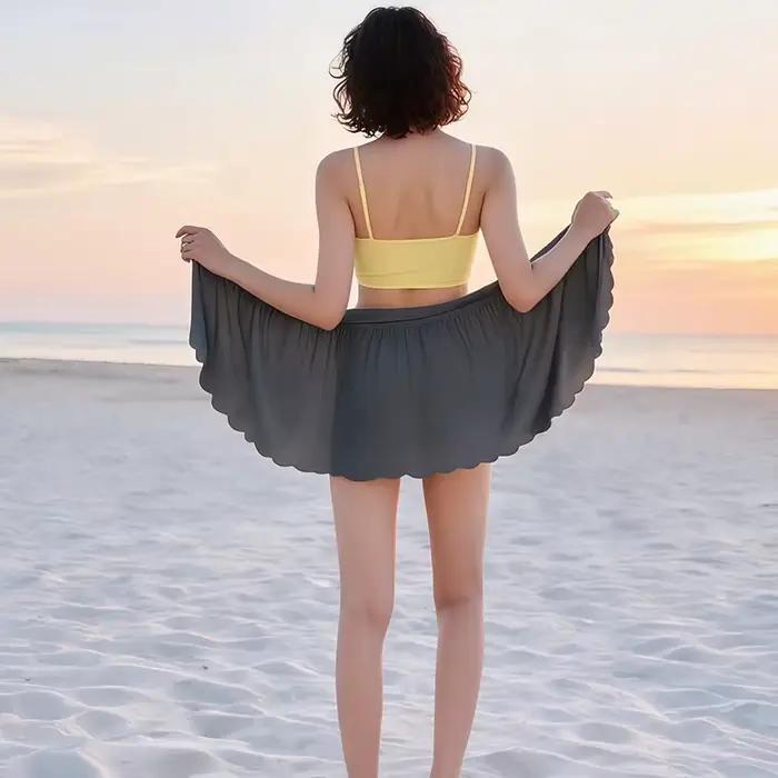 Jupe de sport sexy pour femme avec boutons magnétiques, mini-jupe décontractée respirante pour l'été, idéale pour le fitness et les activités de plein air