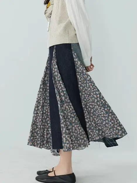 Jupe en jean style japonais