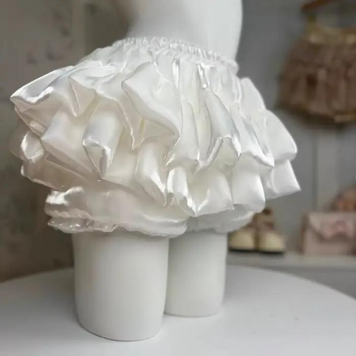 Kawaii – jupe de soirée Lolita pour femmes, jupe d'été à volants superposés, taille haute, mignonne, Balletcore, princesse douce, short Y2k