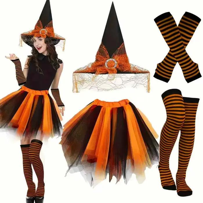 Jupe Tutu de sorcière d'halloween pour filles