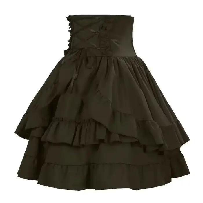Jupe Lolita Gothique Médiévale Rétro Y2K pour Femme