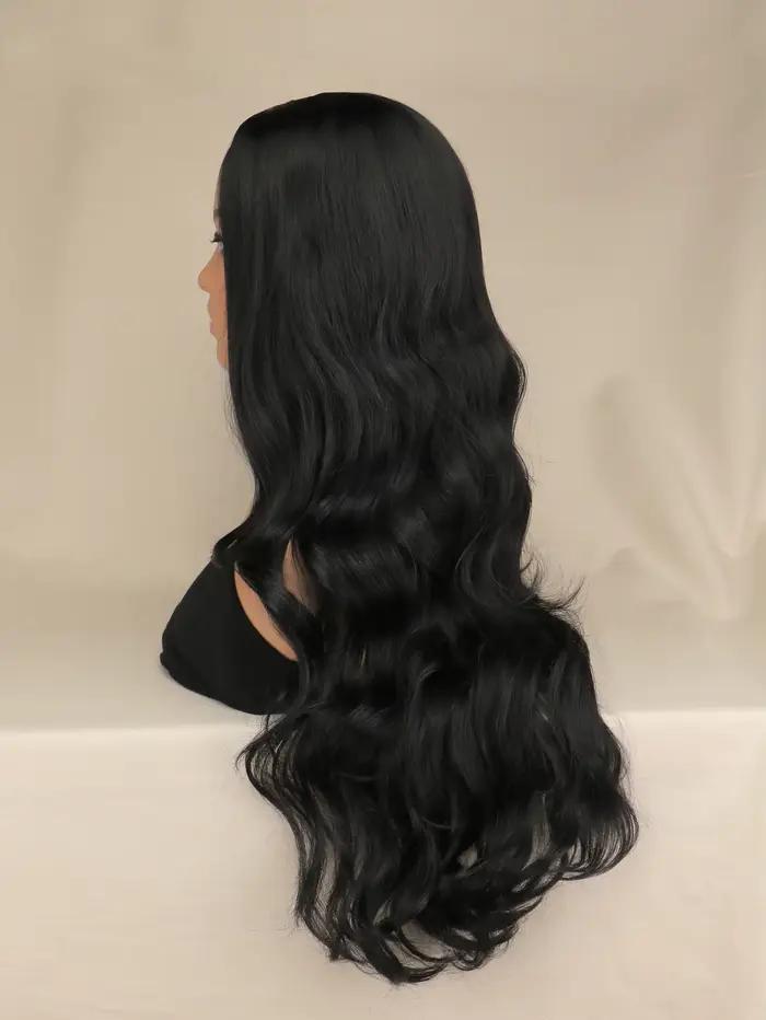 Perruques synthétiques bouclées noires longues pour femmes, perruques bouclées naturelles en Fiber résistante à la chaleur pour Cosplay quotidien