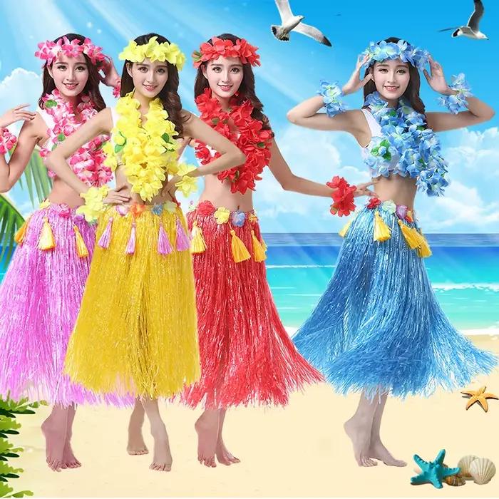Jupe Hawaïenne Age pour Spectacle, Soirée Dansante, ixHula Lets Flamingo, Rentabilité, Thème ha, Fournitures de ixHawaïenne, Faveur pour Enfants, 2023