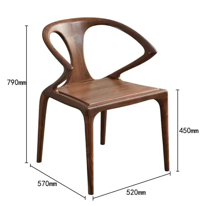 Chaises de salon et de patio modernes en bois, minimalistes, ergonomiques, de designer, pour bibliothèque, salle à manger, salon nordique, Silla Nordica, meubles de maison