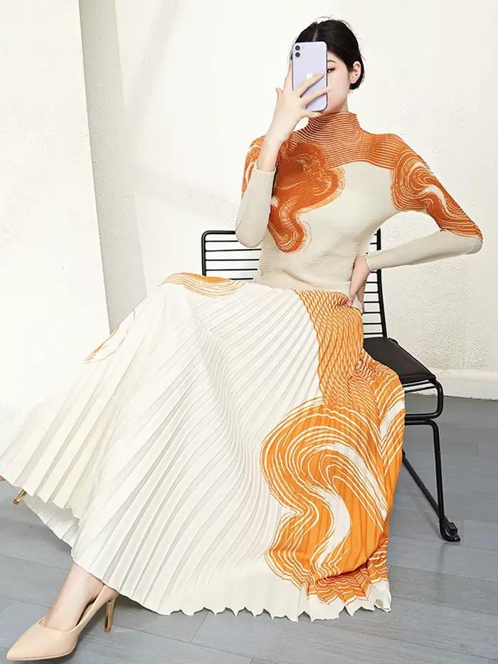 Costume plissé style Chanel