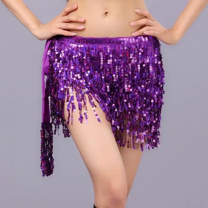 Jupe de danse orientale à sequins